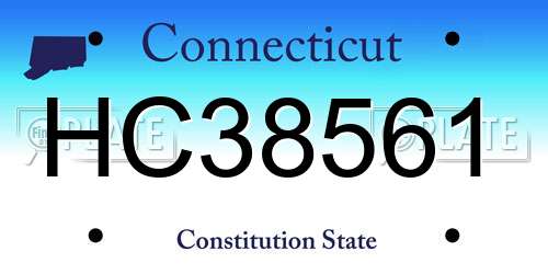 HC38561 Connecticut License Plate