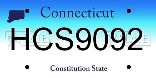 HCS9092 Connecticut License Plate