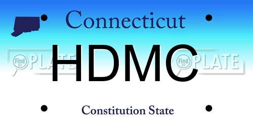 HDMC Connecticut License Plate