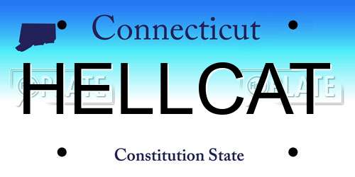 HELLCAT Connecticut License Plate
