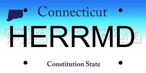 HERRMD Connecticut License Plate