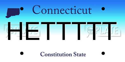 HETTTTT Connecticut License Plate