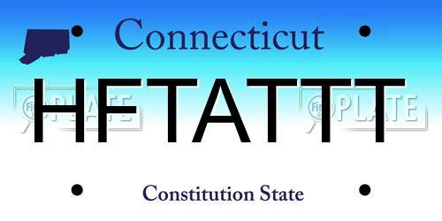 HFTATTT Connecticut License Plate