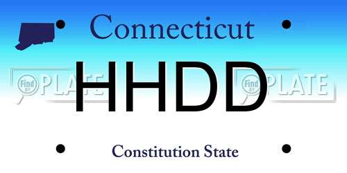 HHDD Connecticut License Plate
