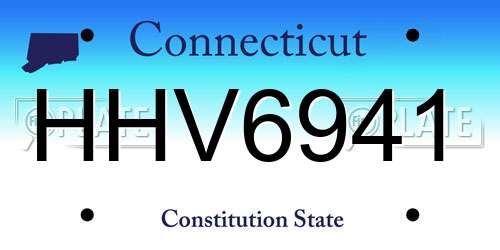 HHV6941 Connecticut License Plate