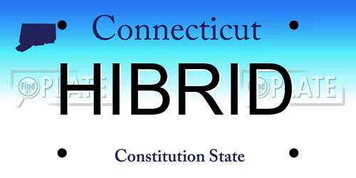 HIBRID Connecticut License Plate