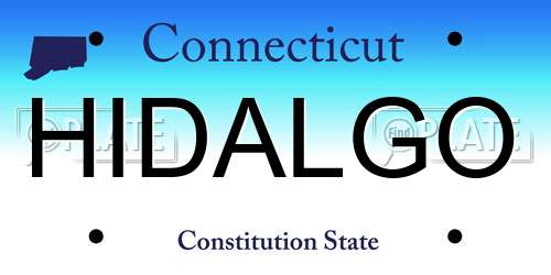 HIDALGO Connecticut License Plate