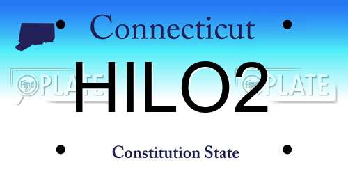 HILO2 Connecticut License Plate