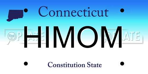 HIMOM Connecticut License Plate
