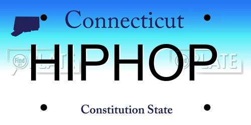 HIPHOP Connecticut License Plate