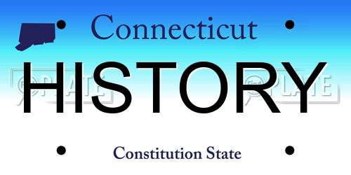HISTORY Connecticut License Plate