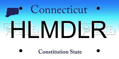 HLMDLR Connecticut License Plate