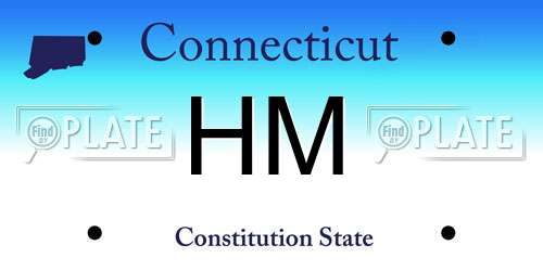 HM Connecticut License Plate