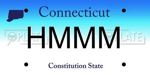 HMMM Connecticut License Plate