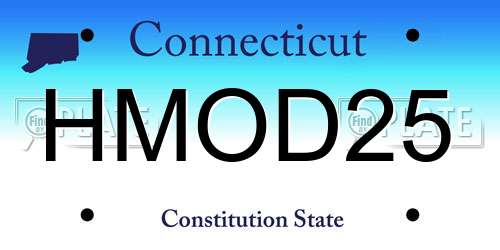 HMOD25 Connecticut License Plate