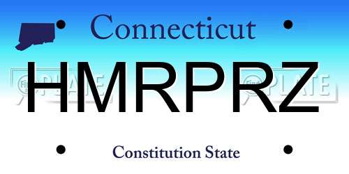 HMRPRZ Connecticut License Plate