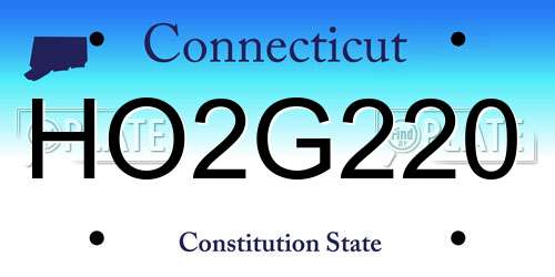 HO2G220 Connecticut License Plate
