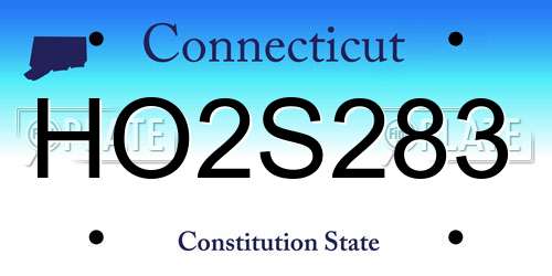 HO2S283 Connecticut License Plate