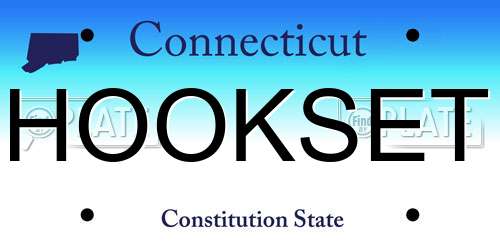 HOOKSET Connecticut License Plate
