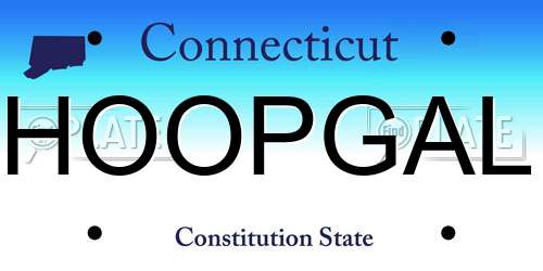 HOOPGAL Connecticut License Plate