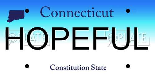HOPEFUL Connecticut License Plate