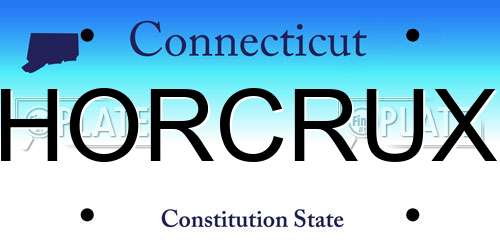 HORCRUX Connecticut License Plate