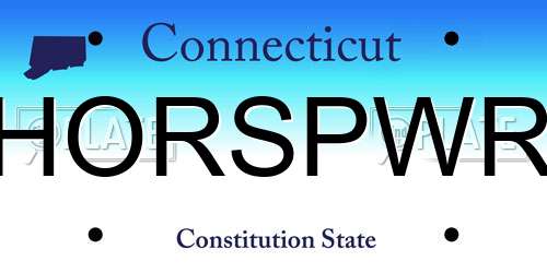 HORSPWR Connecticut License Plate