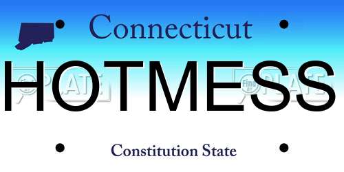 HOTMESS Connecticut License Plate