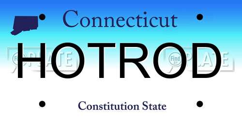HOTROD Connecticut License Plate