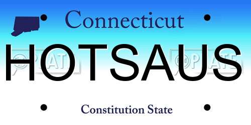 HOTSAUS Connecticut License Plate