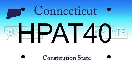HPAT40 Connecticut License Plate