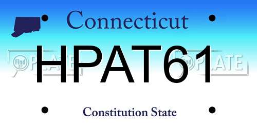 HPAT61 Connecticut License Plate