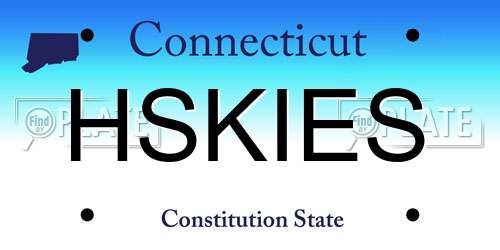 HSKIES Connecticut License Plate
