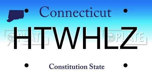 HTWHLZ Connecticut License Plate
