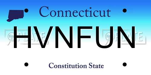 HVNFUN Connecticut License Plate
