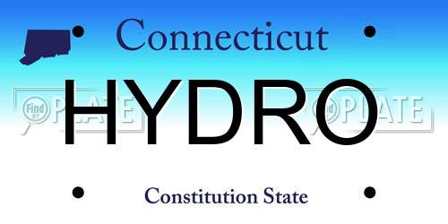 HYDRO Connecticut License Plate