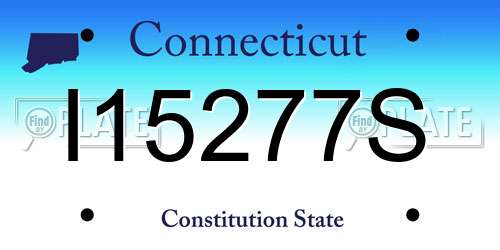 I15277S Connecticut License Plate