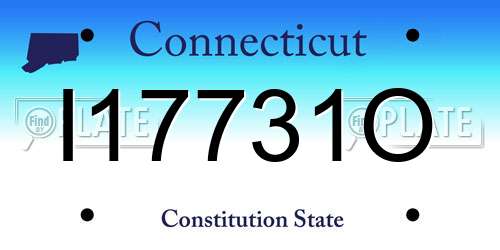 I17731O Connecticut License Plate