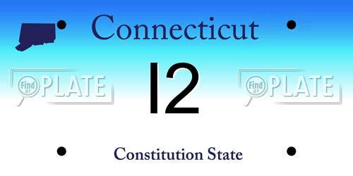 I2 Connecticut License Plate