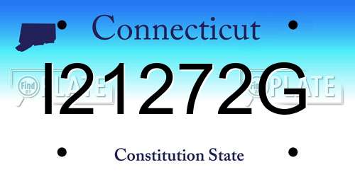 I21272G Connecticut License Plate
