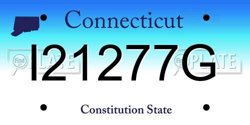 I21277G Connecticut License Plate