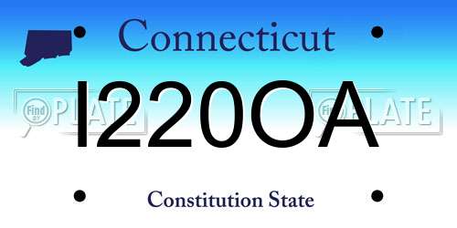 I220OA Connecticut License Plate