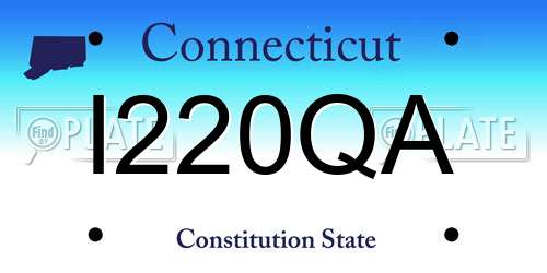 I220QA Connecticut License Plate