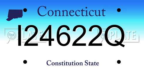 I24622Q Connecticut License Plate