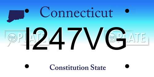 I247VG Connecticut License Plate