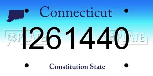 I261440 Connecticut License Plate
