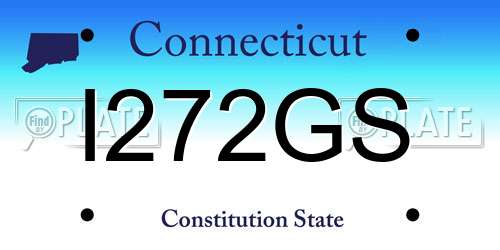 I272GS Connecticut License Plate