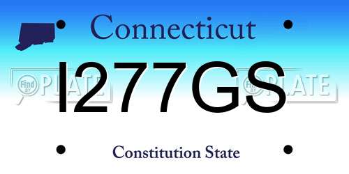 I277GS Connecticut License Plate