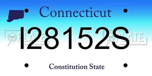 I28152S Connecticut License Plate