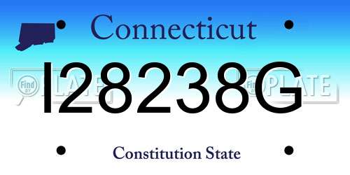 I28238G Connecticut License Plate